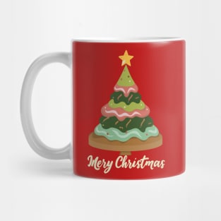 Mery Christmas Tree Cake Mug